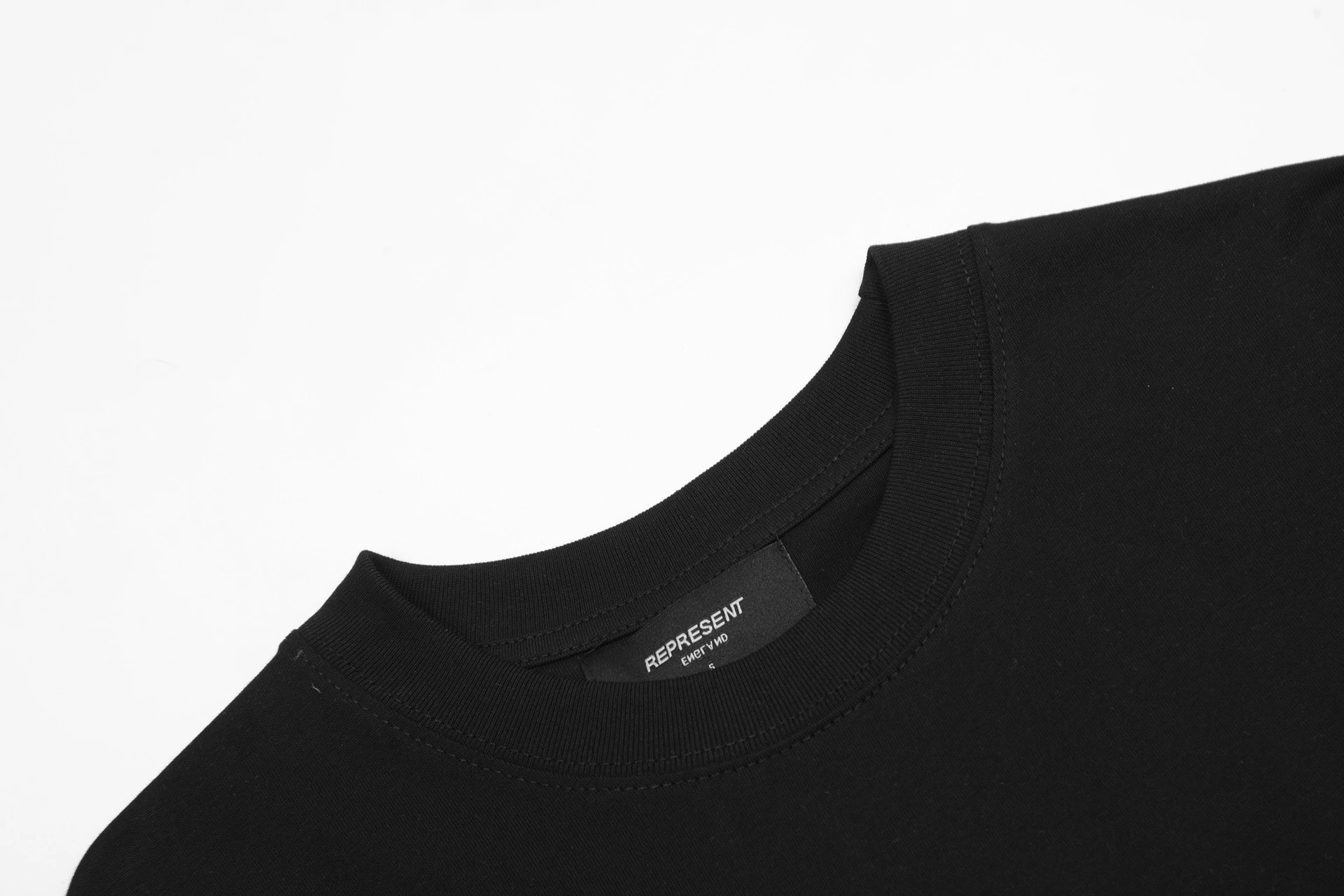 REPRESENT Vintage Graphic Tee Black - Gallery Image 4 - Detailed View