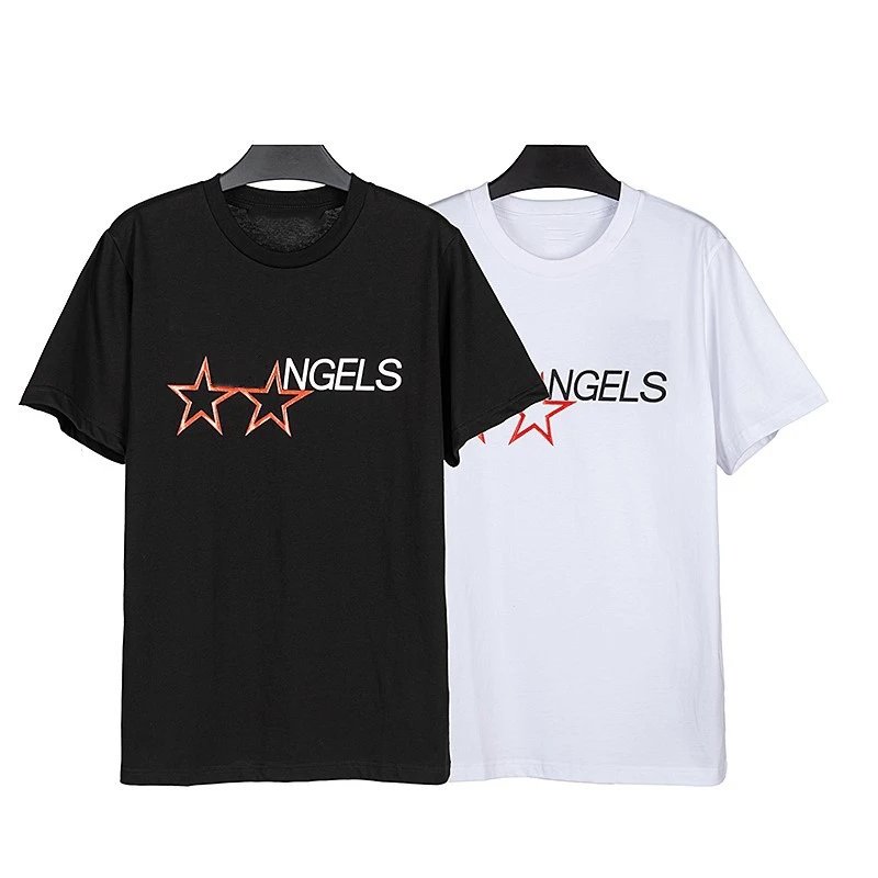 Street Star Logo Cotton Tee Black White - Gallery Image 1 - Detailed View
