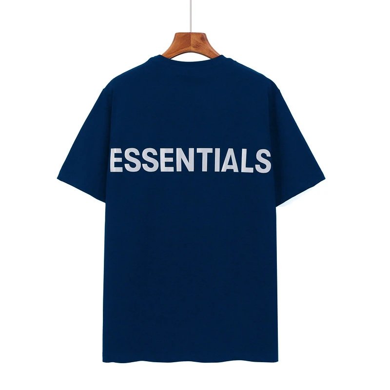 Streetwear Cotton Oversized T-Shirt Navy - Essentials - Cnfans - $20.65