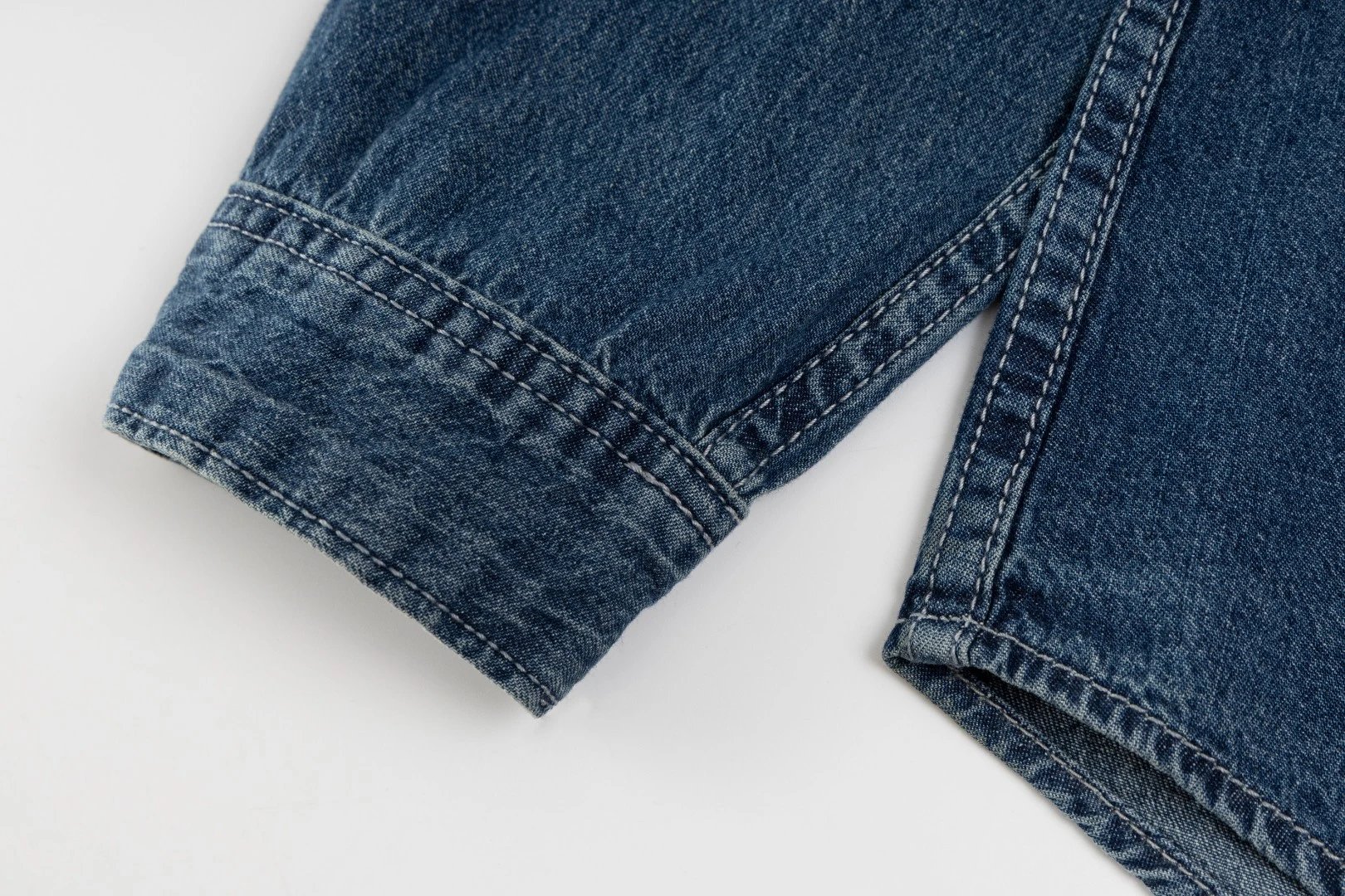 Casual Cotton Long Sleeve Denim Shirt, Chambray - Gallery Image 14 - Detailed View