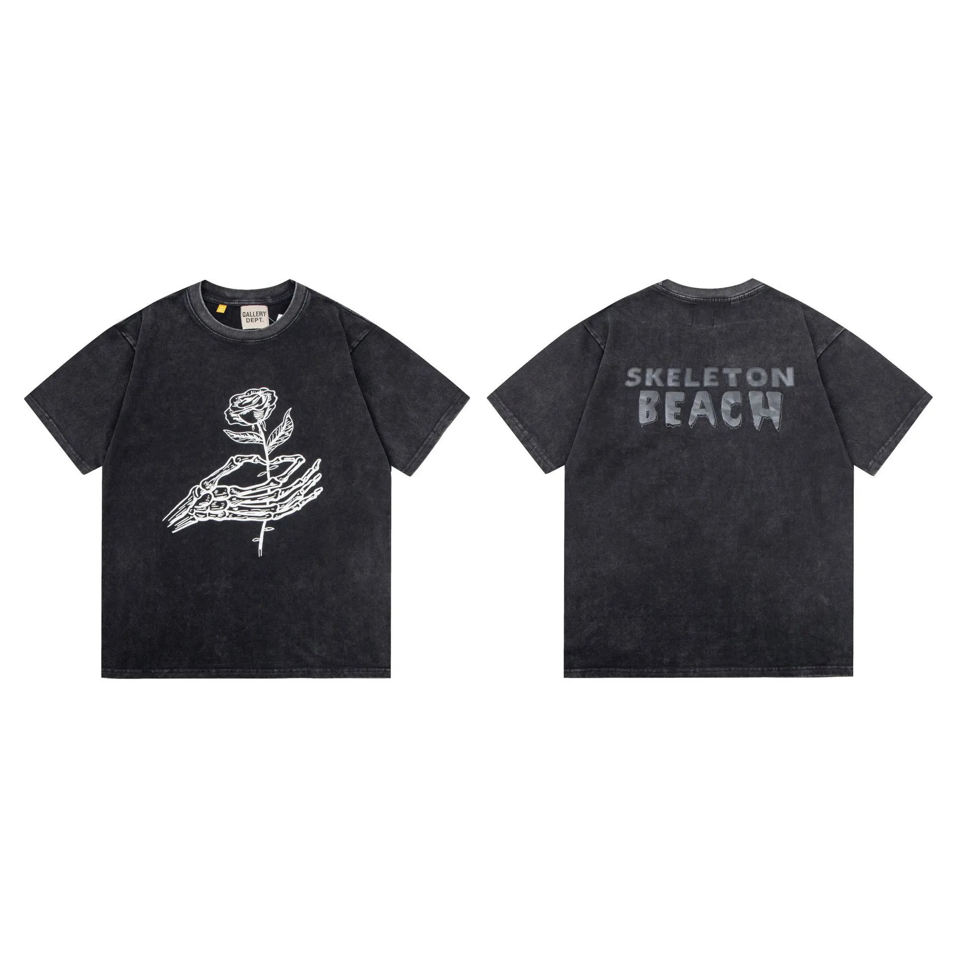 Gallery Dept Rose Skeleton Tee Black - High Quality Product Image - Cnfans