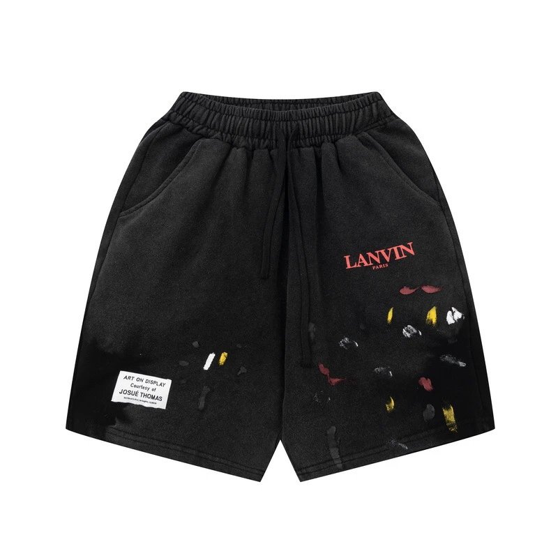 Lanvin Paint Splatter Shorts Multi-color - Gallery Image 6 - Detailed View