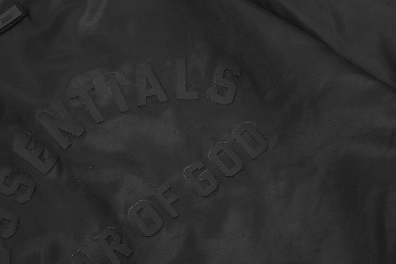 Fear of God Coach Jacket Black - Gallery Image 5 - Detailed View