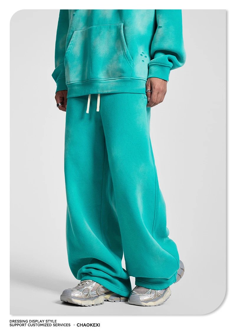 Retro Baggy Autumn/Winter Sweatpants Umber - Gallery Image 6 - Detailed View