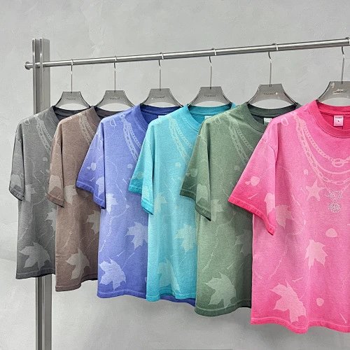 Summer Cotton Graphic Tee, Relaxed Fit, Periwinkle - Gallery Image 13 - Detailed View