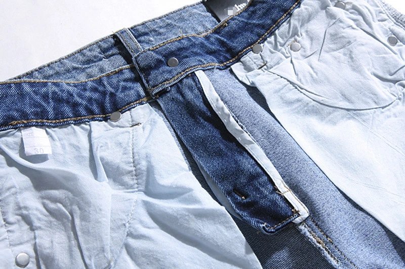 Palm Angels Flame Heart Jeans Blue - Gallery Image 10 - Detailed View