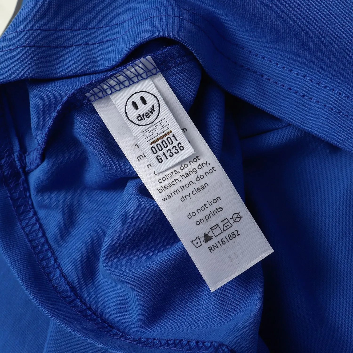 Street Style Flower Graphic Tee Royal Blue - Gallery Image 5 - Detailed View