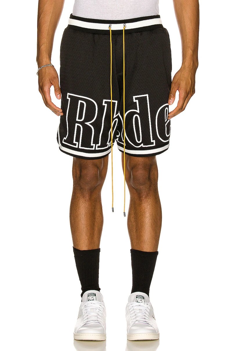 Rhude Colorblock Mesh Shorts Multicolor - Gallery Image 5 - Detailed View