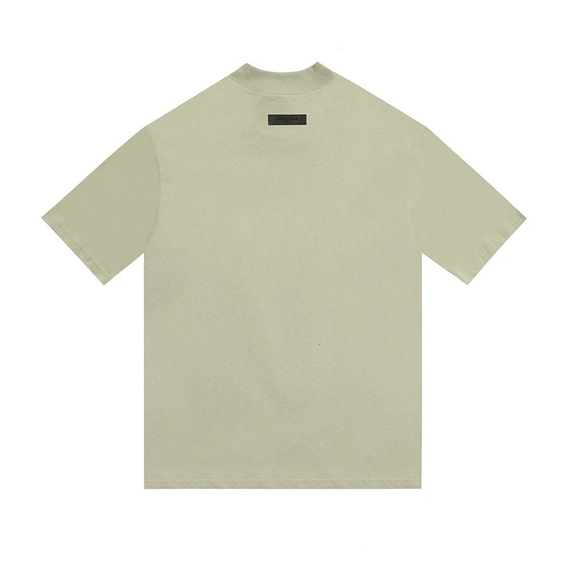 High-Street Flocked Tee in Jet Black - Gallery Image 9 - Detailed View