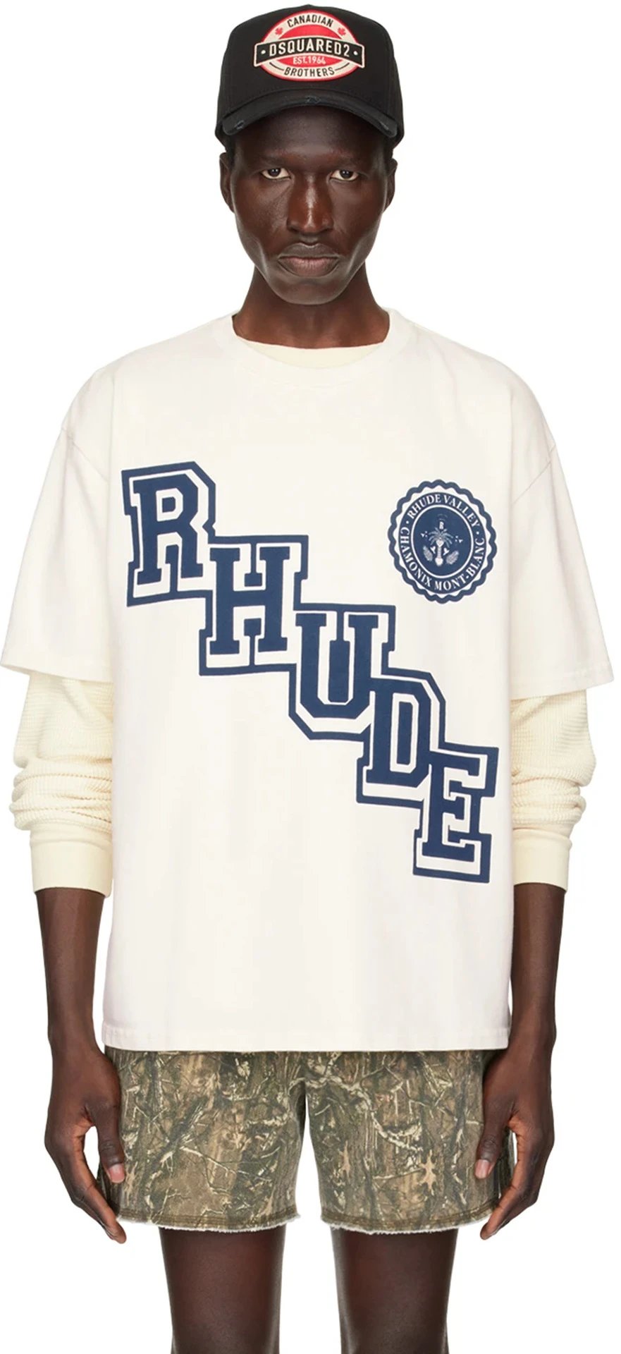 Rhude Ski Theme Graphic T-shirt Black - Gallery Image 12 - Detailed View