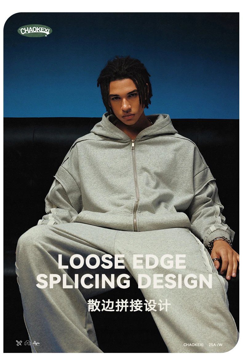 Trendy Winter Hoodie Unisex Casual Cardigan - Onyx - Gallery Image 10 - Detailed View