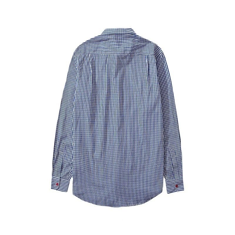 CDG Play Striped Heart Shirt Multi - Gallery Image 3 - Detailed View