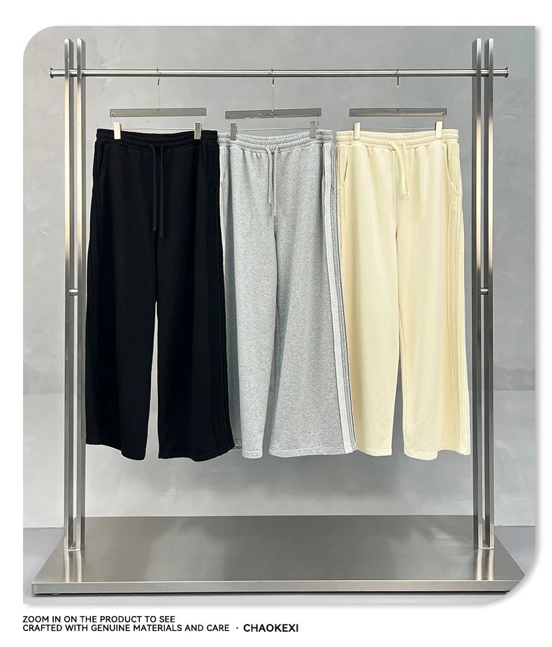 Oversized Hoodie Set Streetwear Heather Gray - Gallery Image 8 - Detailed View