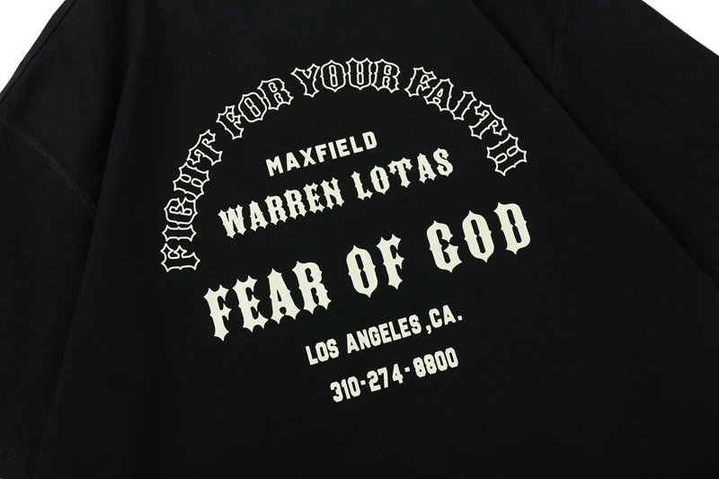 Streetwear Cotton Graphic Tee Ebony Black - Gallery Image 7 - Detailed View