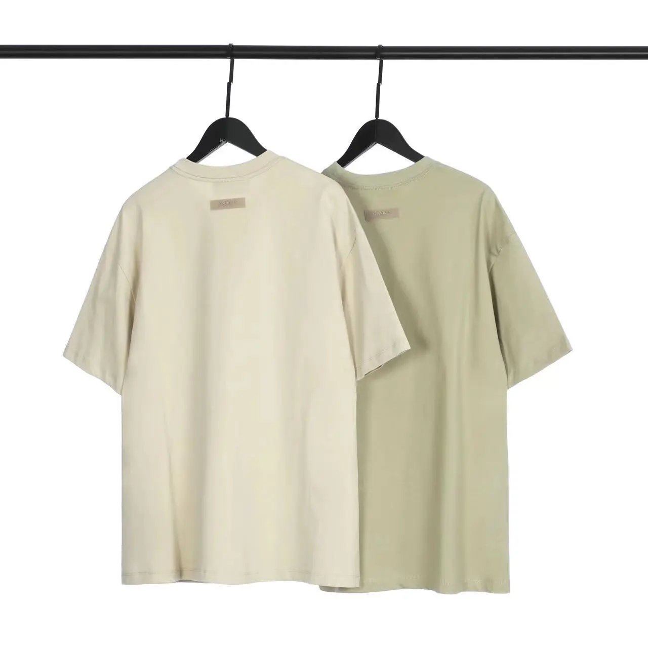 Streetwear Oversized Cotton Tee Sage Green - Gallery Image 3 - Detailed View