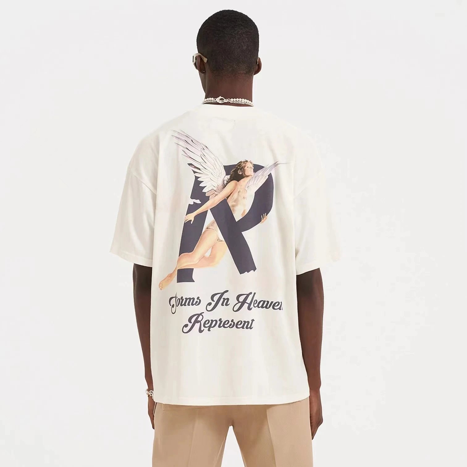 Represent Angel Print Tee Multi - Gallery Image 13 - Detailed View