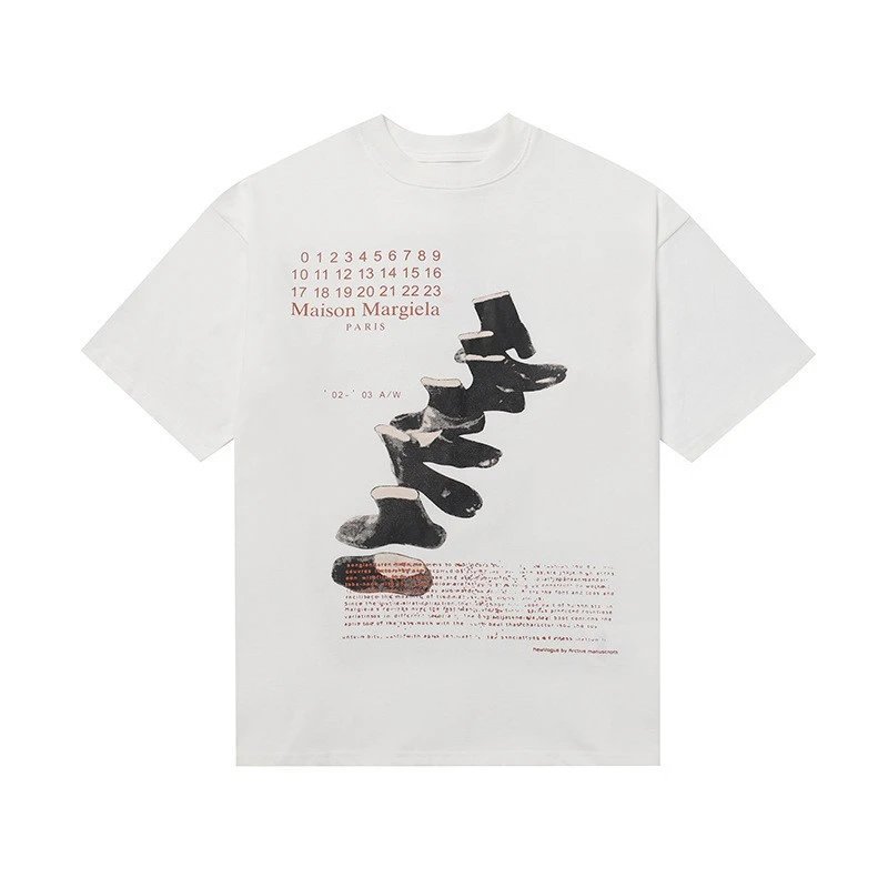 Maison Margiela Logo Tee Multicolor - Gallery Image 8 - Detailed View