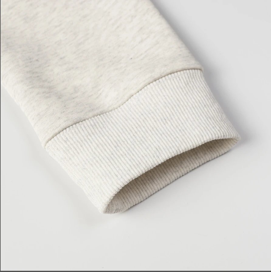 Trendy Oversized Dachshund Graphic Fleece Pullover, Heather Grey - Gallery Image 8 - Detailed View