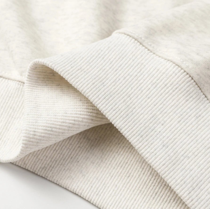 Trendy Oversized Dachshund Graphic Fleece Pullover, Heather Grey - Gallery Image 12 - Detailed View