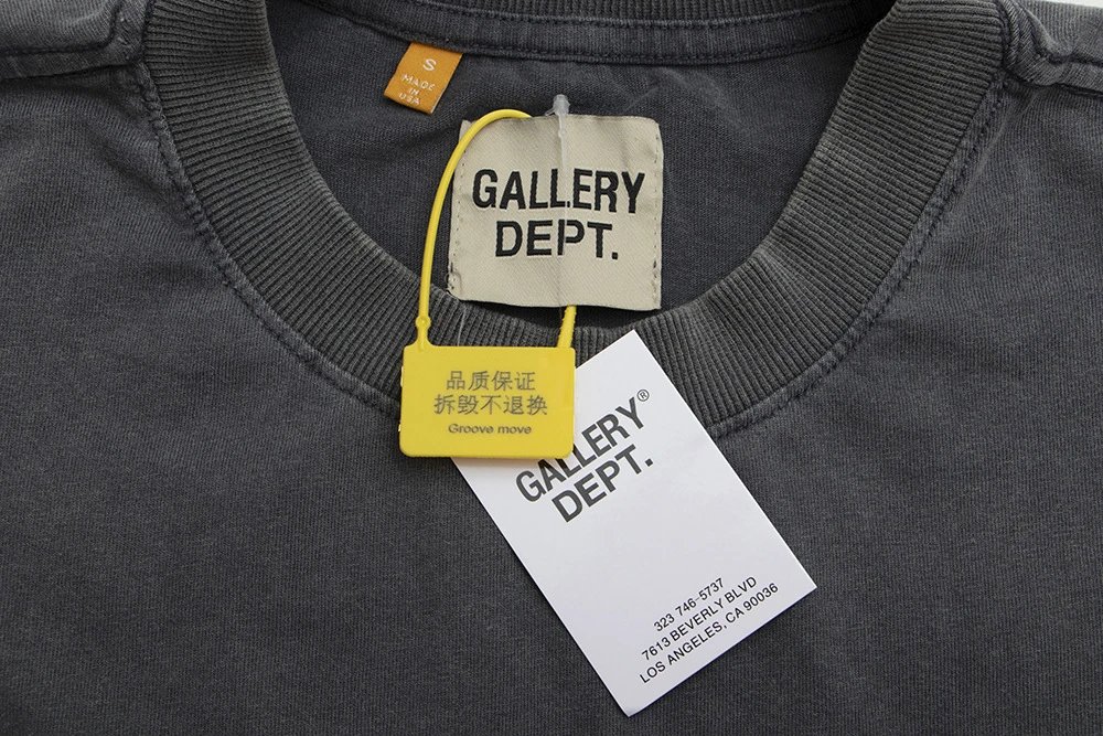 Gallery Dept Black Spiral Tee - Gallery Image 6 - Detailed View