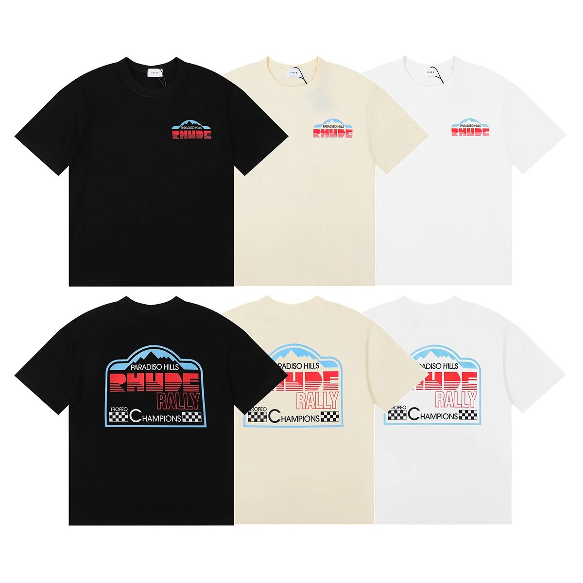 Rhude Rally Graphic T-Shirt Multicolor - High Quality Product Image - Cnfans