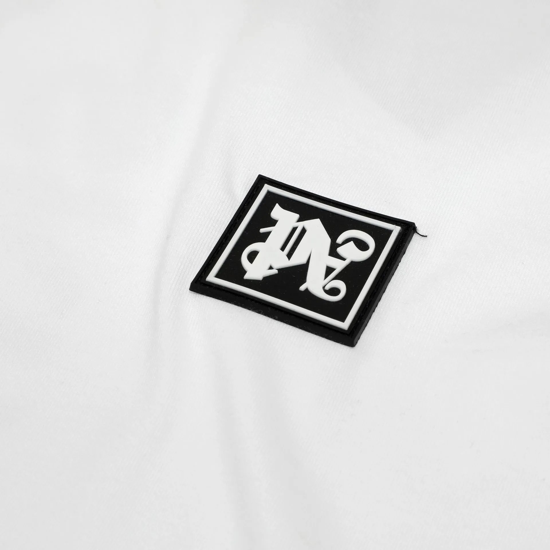 Streetwear Cotton Logo Print T-Shirt Ivory White - Gallery Image 6 - Detailed View