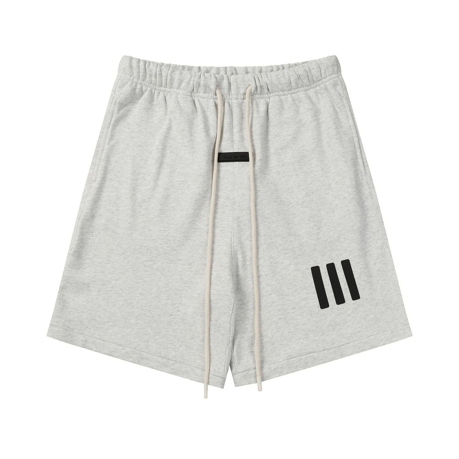 High-Street Elastic Shorts Off-White - Gallery Image 2 - Detailed View
