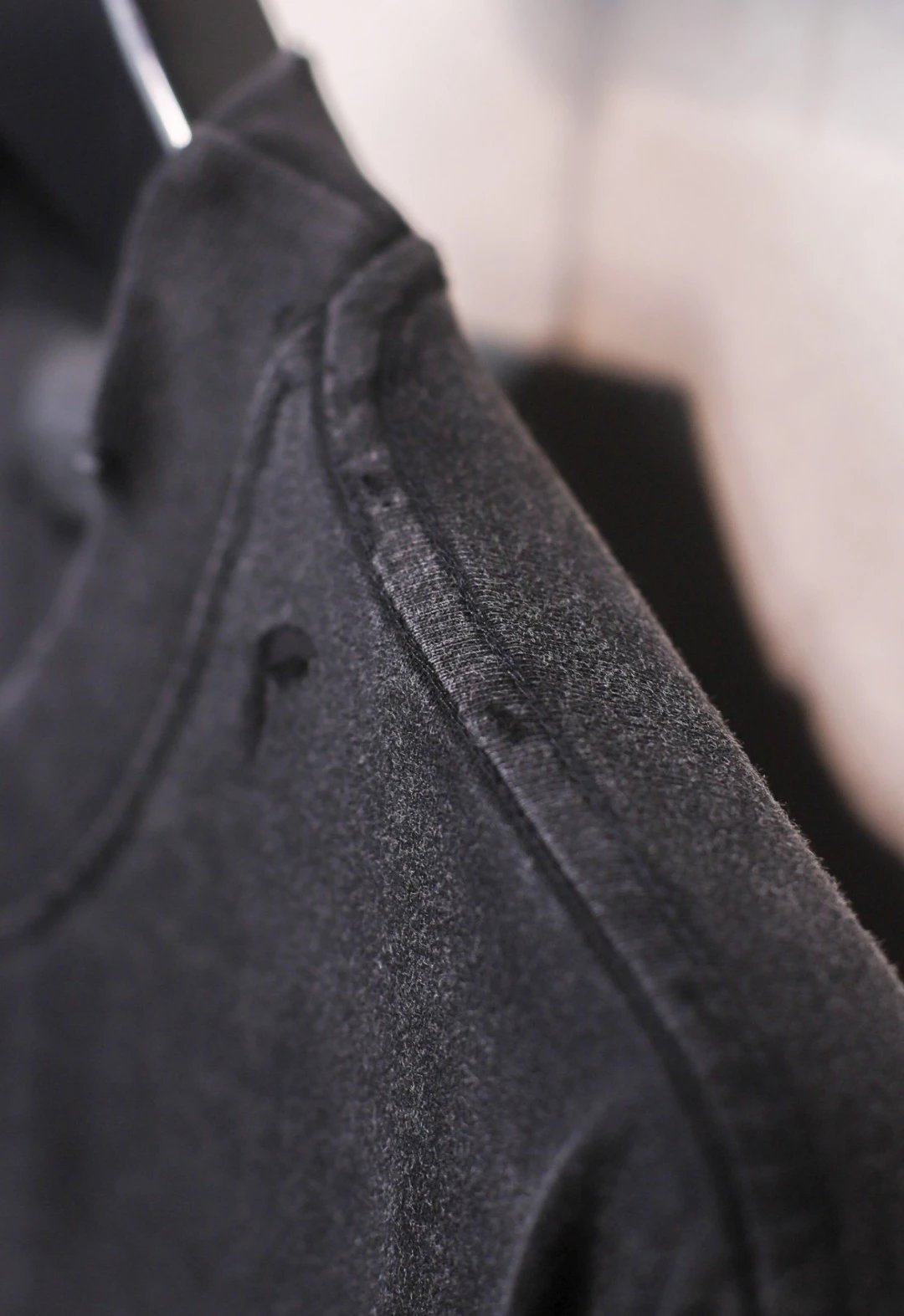 Unisex Oversized Distressed Moto Graphic Tee, Washed Black - Gallery Image 6 - Detailed View