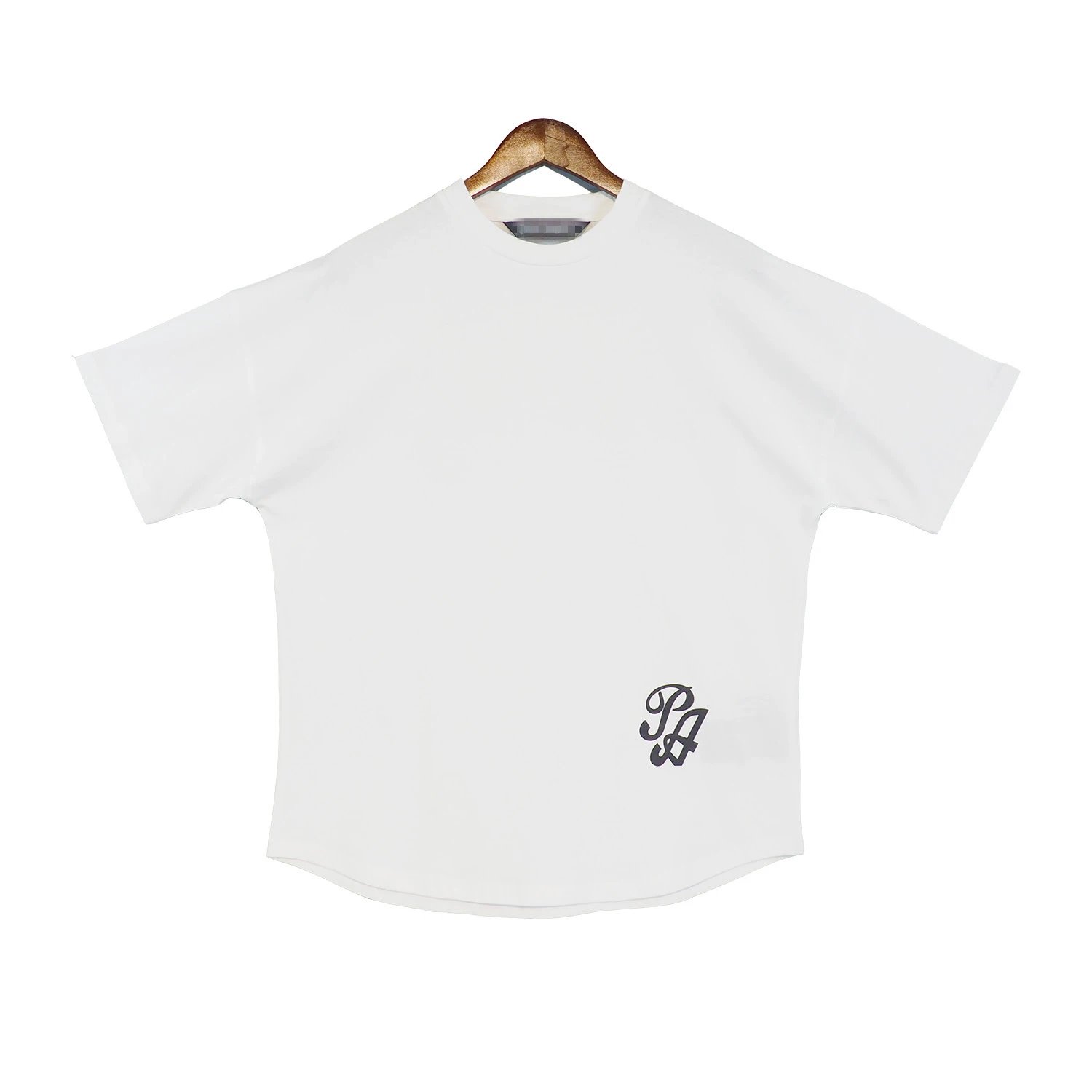 Streetwear Oversized Drop Shoulder Tee Azure Blue - Gallery Image 7 - Detailed View