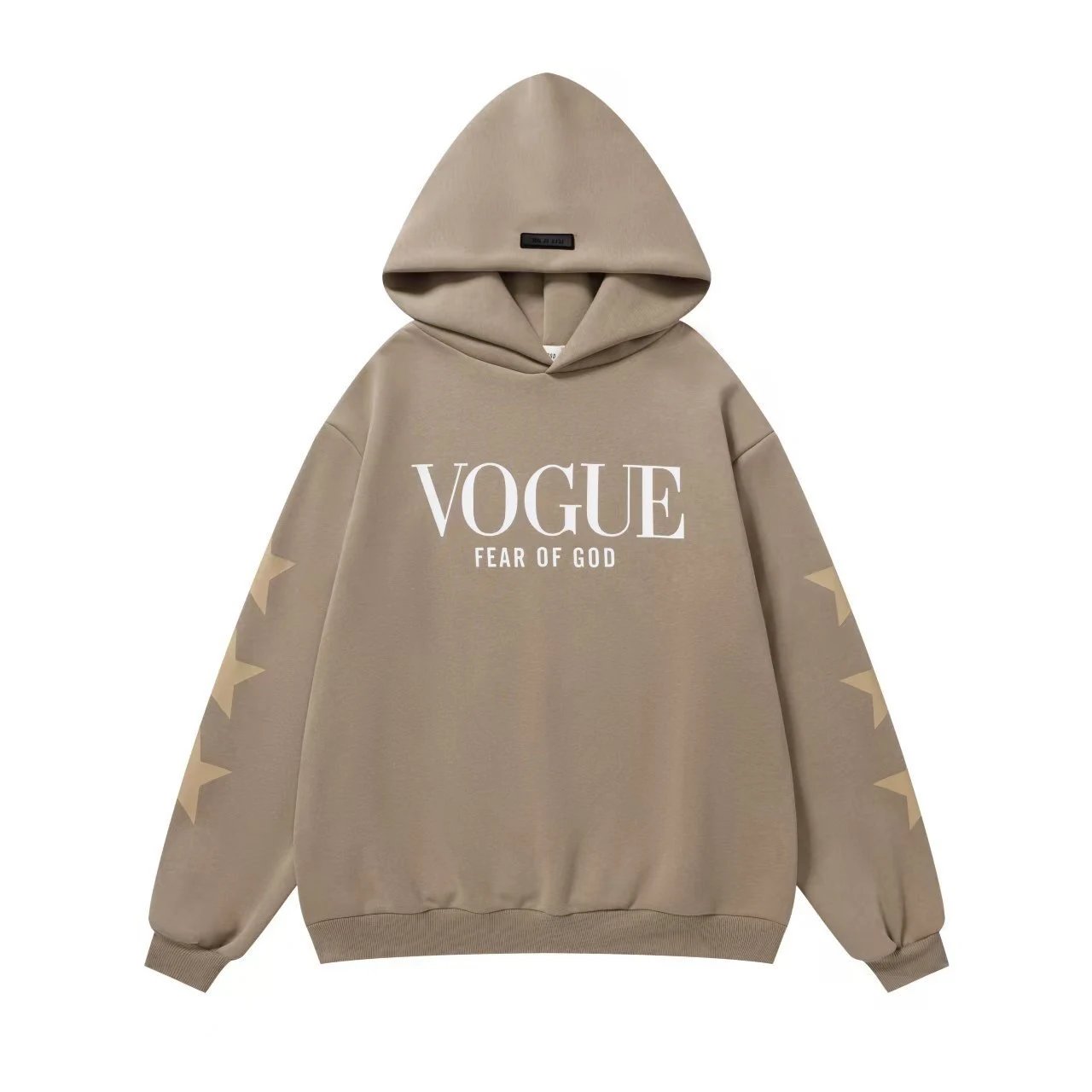Streetwear Cotton Hoodie Set Unisex - Taupe - Essentials - Cnfans - $37.10