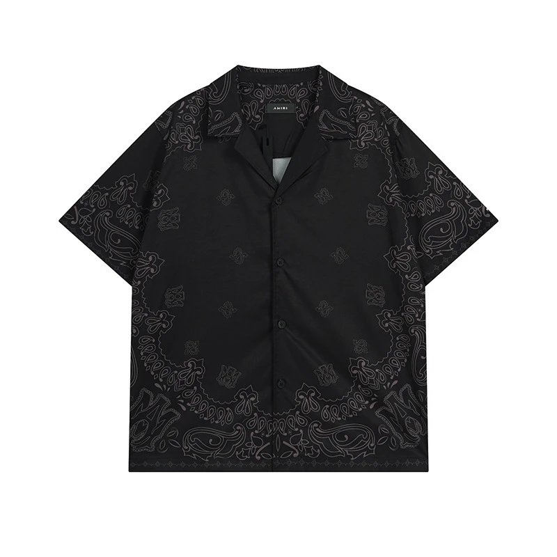 Bandana Print Vacation Shirt Set Onyx - Amiri - Cnfans - $22.26