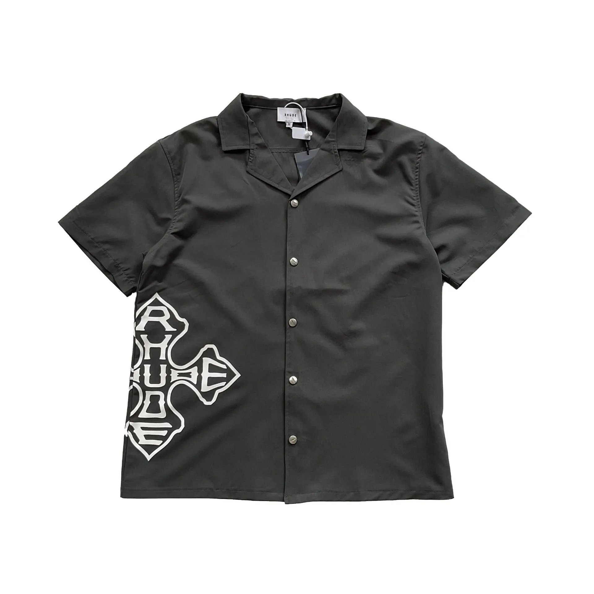 Rhude Graphic Shirt and Shorts Set Multi - Gallery Image 9 - Detailed View