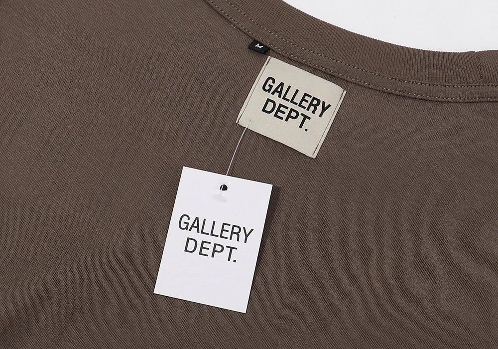 Gallery Dept Logo T-Shirt Brown - Gallery Image 11 - Detailed View