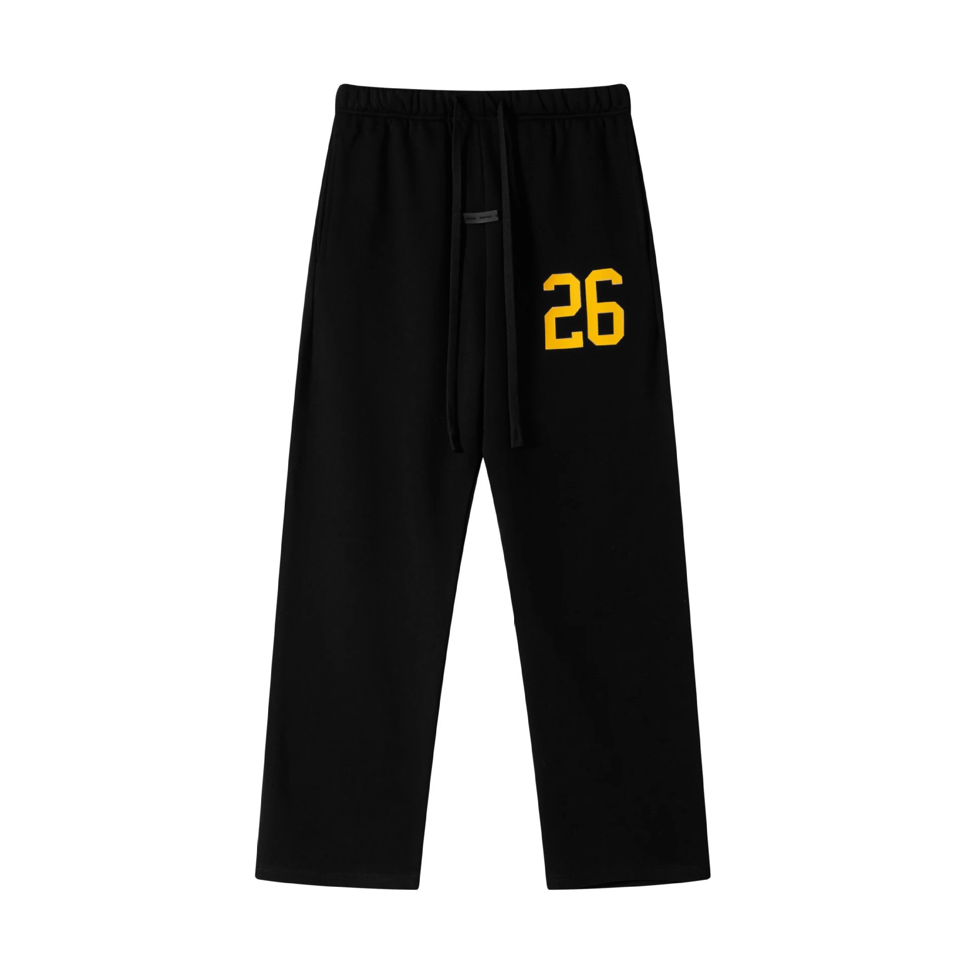 Casual Cotton Blend Men's Sweatpants Jet Black - Essentials - Cnfans - $32.26