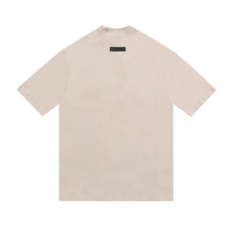 High-Street Flocked Tee in Jet Black - Gallery Image 3 - Detailed View