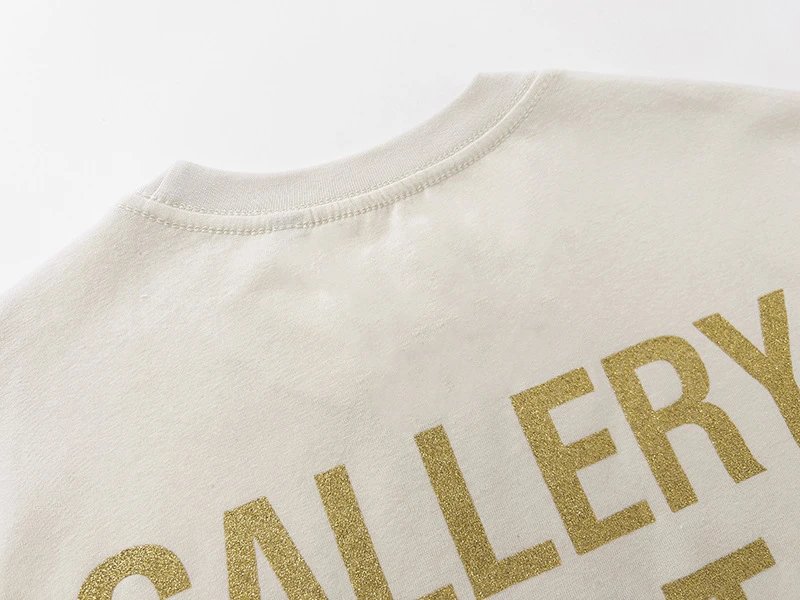 Gallery Dept Slogan T-Shirt Beige - Gallery Image 7 - Detailed View