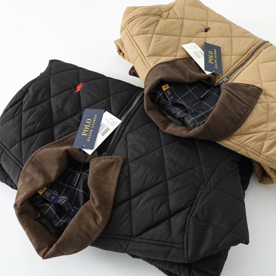 Ralph Lauren Quilted Corduroy Jacket Multi - Gallery Image 11 - Detailed View