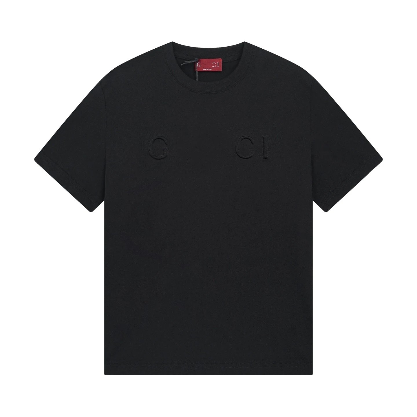 Casual Cotton Letter Print T-Shirt Unisex Onyx - Gucci - Cnfans - $22.58