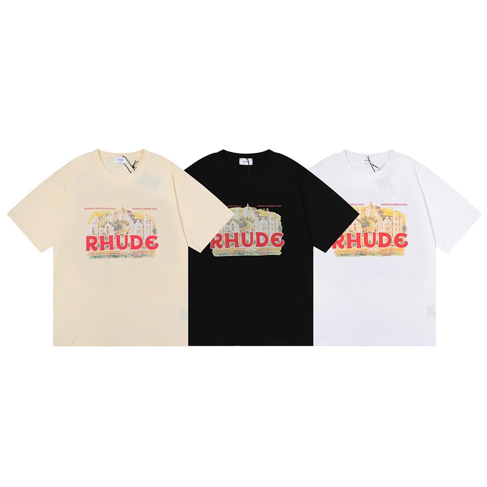 Rhude Castle Print Tee Multi - Related Product - Cnfans