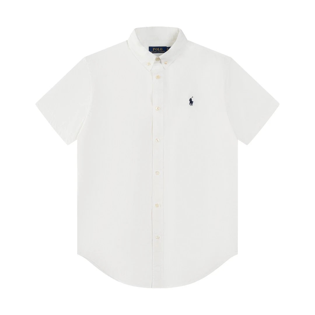 Striped Cotton Short Sleeve Casual Shirt - Seafoam - Gallery Image 2 - Detailed View