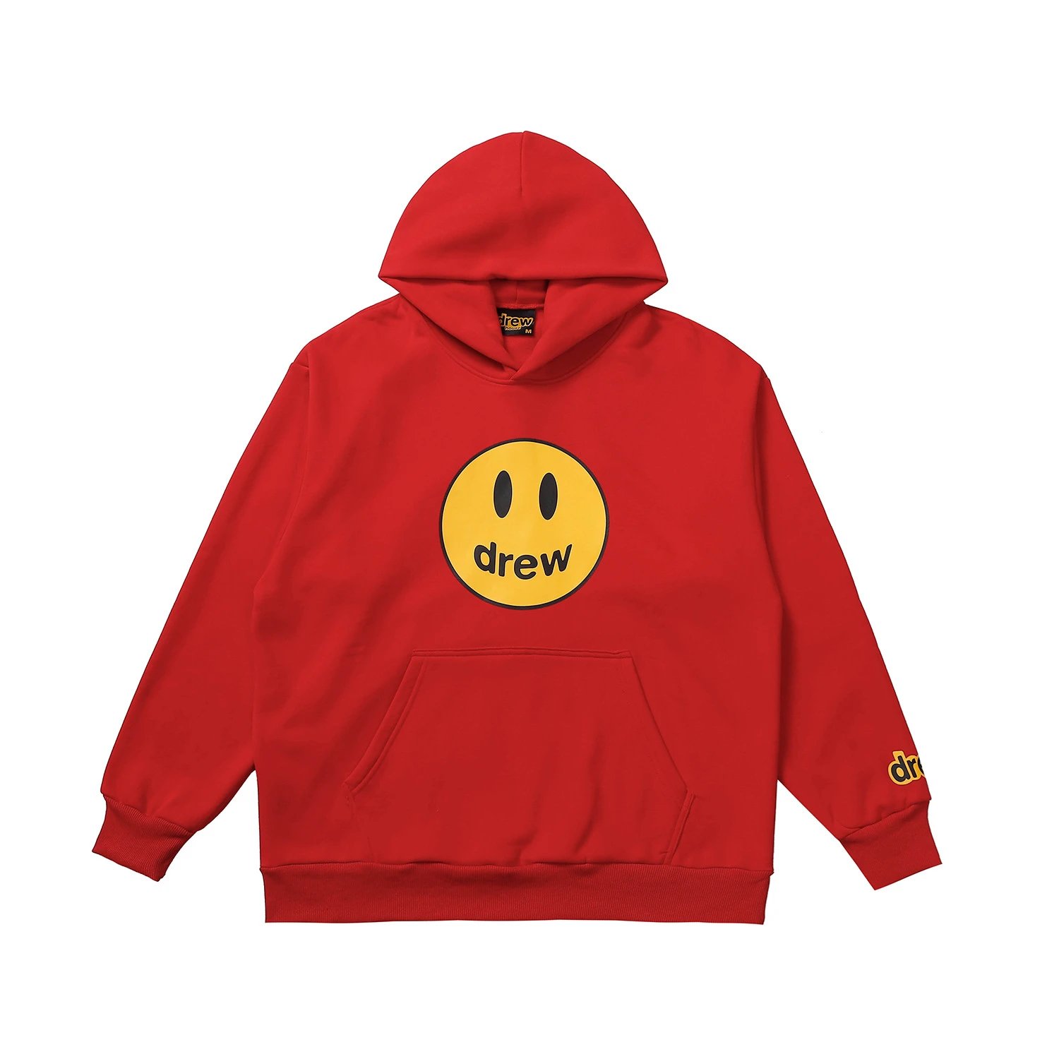 Street Style Smiley Hoodie Scarlet Red - Related Product - Cnfans