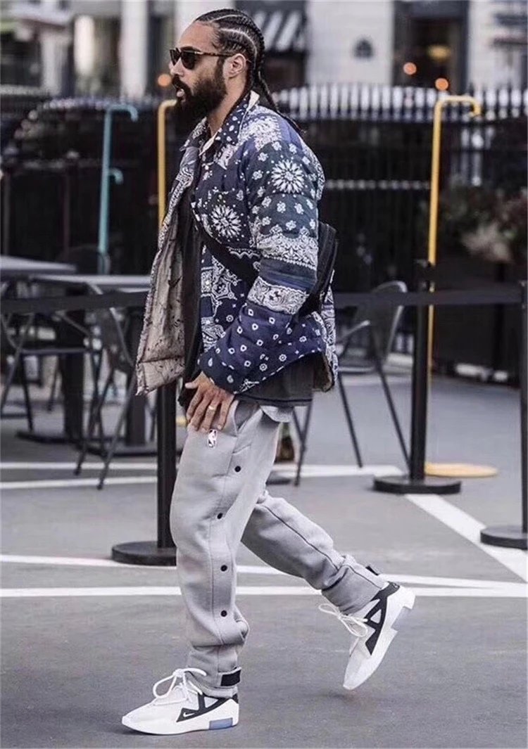 FOG x NB Dual Snap Joggers Gray - Gallery Image 14 - Detailed View