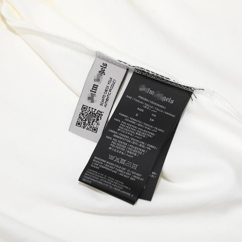 Streetwear Cotton Bead Logo T-Shirt Ivory - Gallery Image 10 - Detailed View