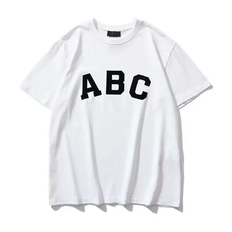 Streetwear Velvet Letter Oversize T-Shirt Ash Grey - Gallery Image 3 - Detailed View