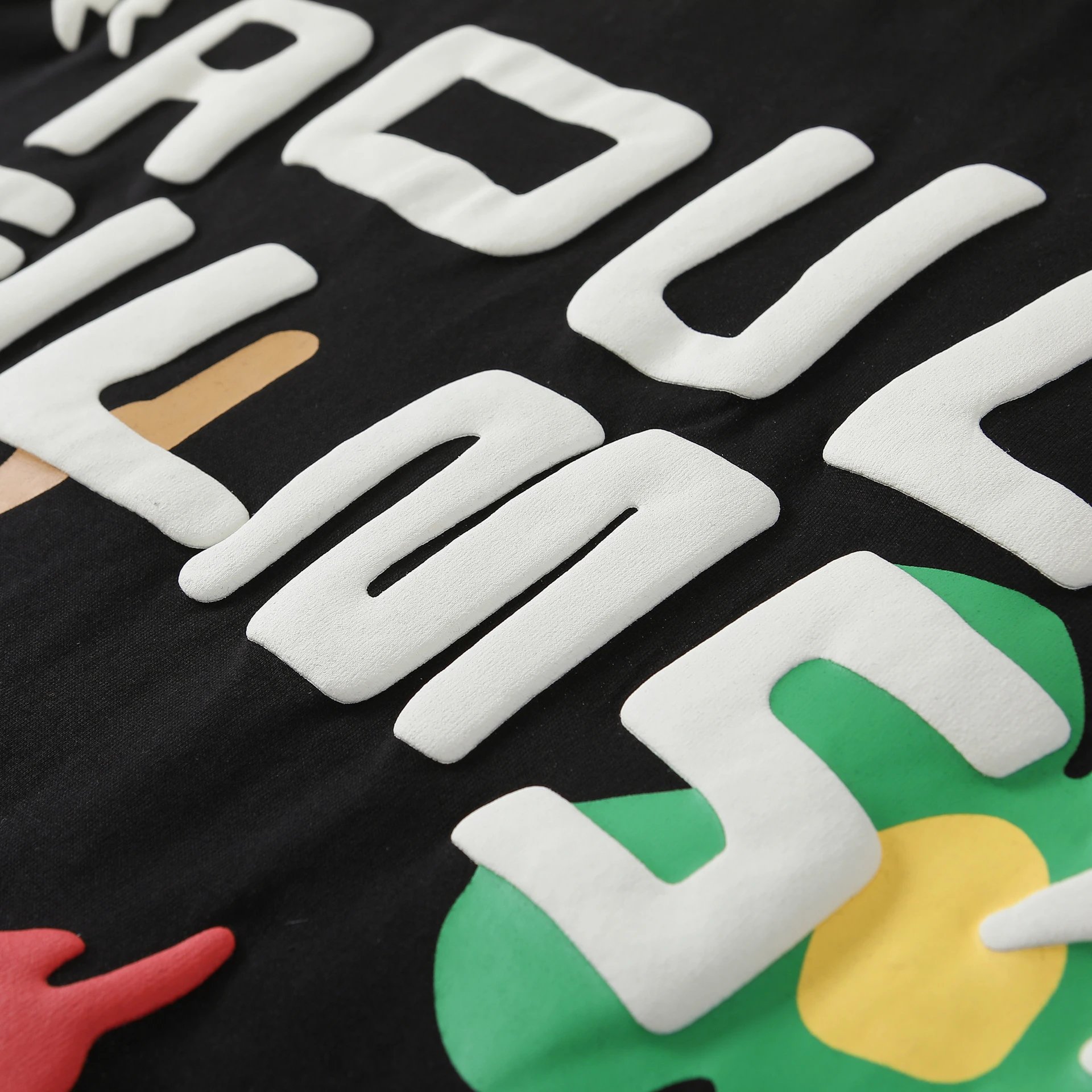 Graphic Cotton Tee Ebony - Gallery Image 8 - Detailed View