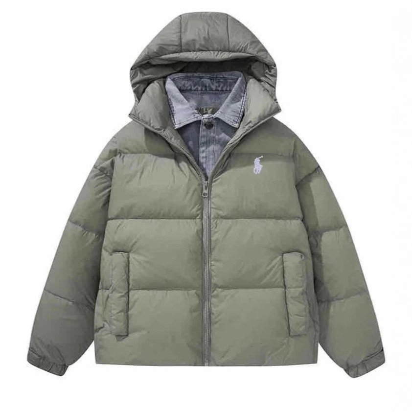 PoloRL Colorful Embroidered Down Jacket - Gallery Image 5 - Detailed View