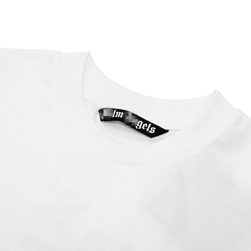 Streetwear Cotton Logo Print T-Shirt Ivory White - Gallery Image 5 - Detailed View