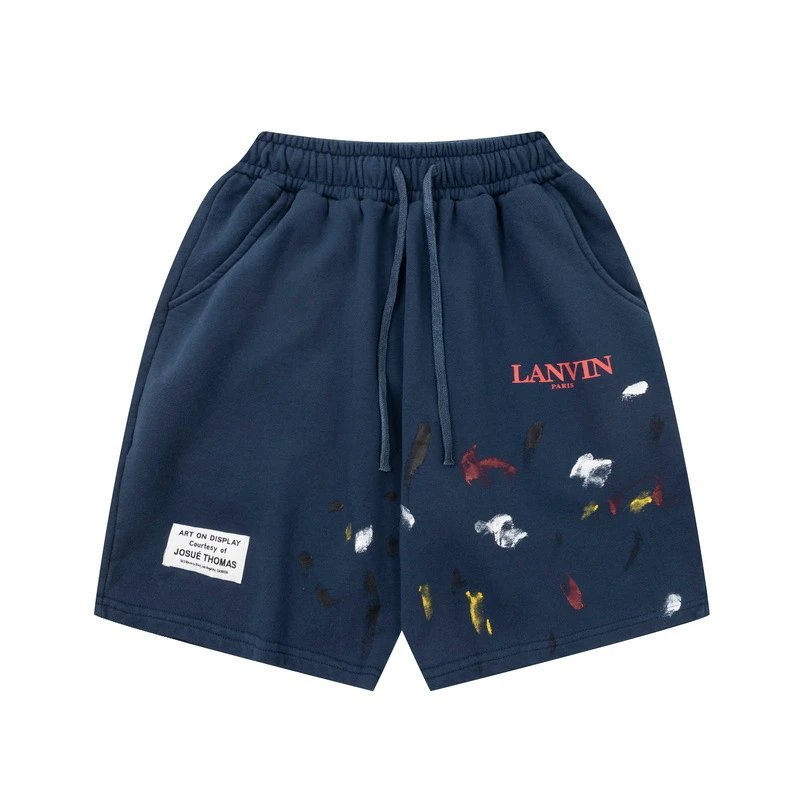 Lanvin Paint Splatter Shorts Multi-color - Gallery Image 4 - Detailed View