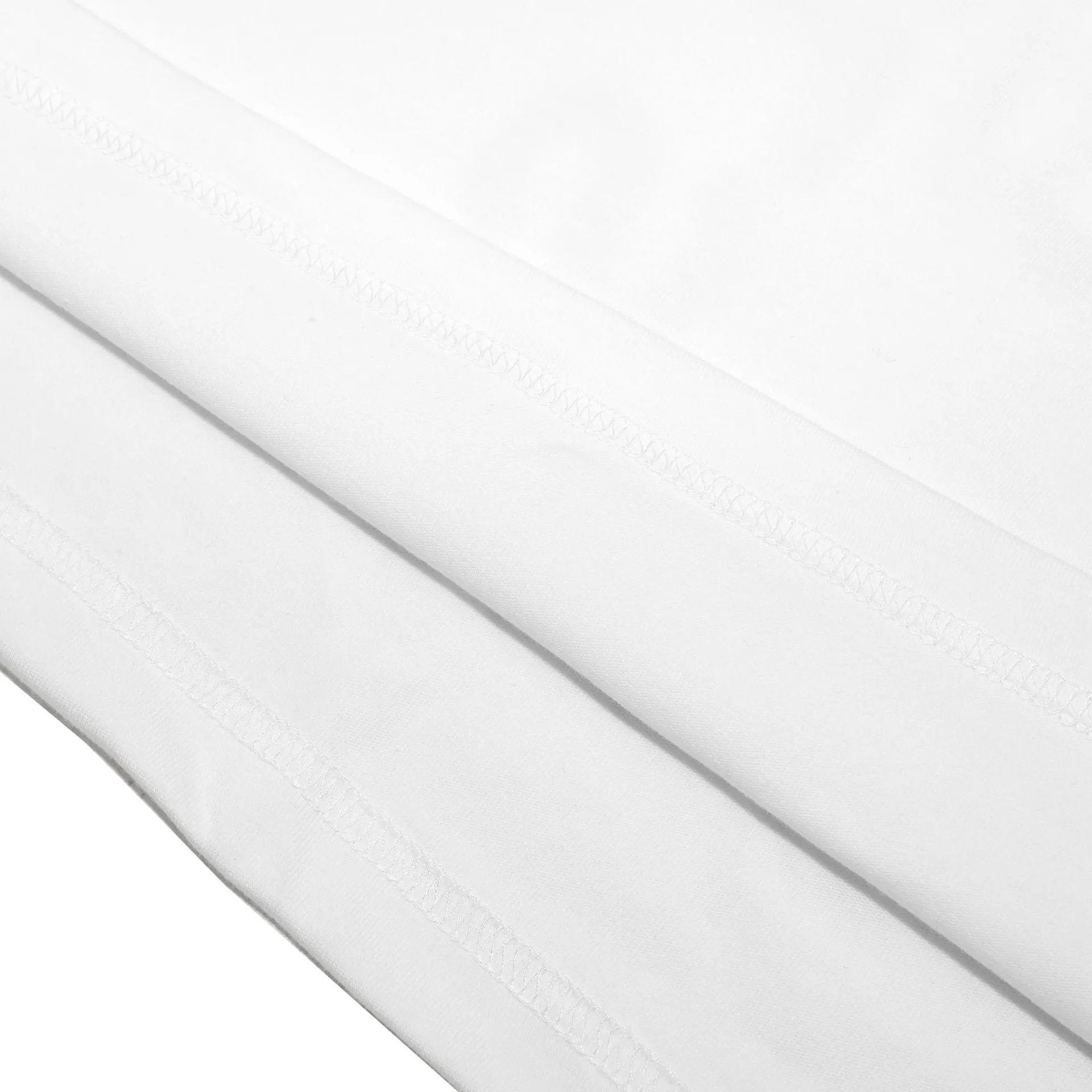 Streetwear Cotton Logo Print T-Shirt Ivory White - Gallery Image 10 - Detailed View