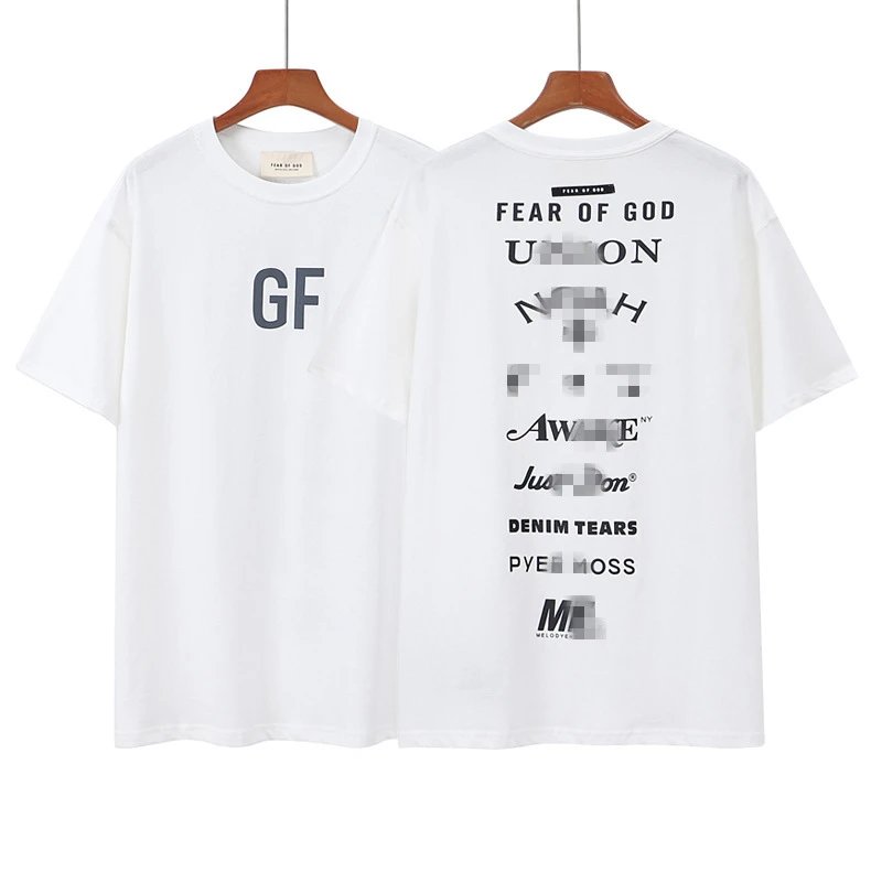Reflective Hip-Hop Tee Ivory - Fear of God(FOG） - Cnfans - $22.26